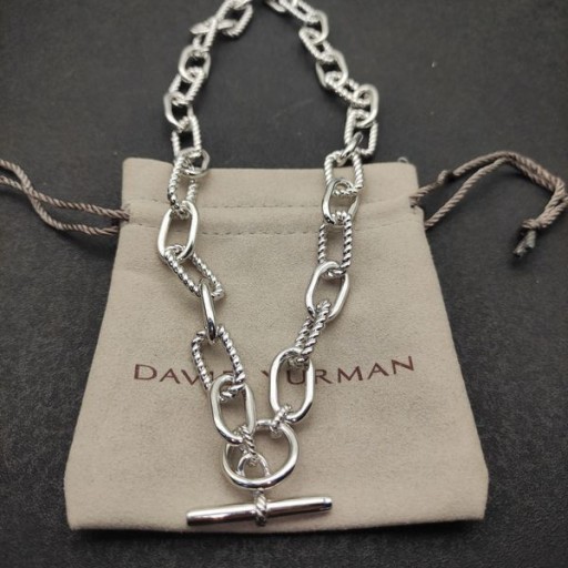 David Yurman Women's Madison Toggle Chain Necklace Sterling Silver 11mm