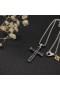 David Yurman Chevron Cross Pendant Sterling Silver 33mm