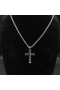 David Yurman Chevron Cross Pendant Sterling Silver 33mm
