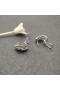 David Yurman Crossover Hoop Earrings Sterling Silver with 18K Yellow Gold