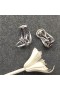 David Yurman Crossover Hoop Earrings Sterling Silver with 18K Yellow Gold