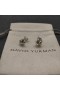 David Yurman Crossover Stud Earrings Sterling Silver with 18K Yellow Gold 11mm
