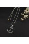 David Yurman Men Amulets Anchor Necklace with Black Diamonds