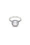 David Yurman Petite Chatelaine Ring Sterling Silver with Pavé Diamonds 7mm