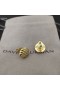 David Yurman Sculpted Cable Stud Earrings 18K Yellow Gold 14mm
