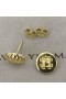 David Yurman Sculpted Cable Stud Earrings 18K Yellow Gold 14mm
