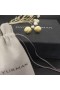 David Yurman Sculpted Cable Stud Earrings 18K Yellow Gold 14mm