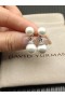 David Yurman Silver 8+10mm Double Pearl Earrings