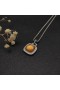 David Yurman Women's Albion Pendant Sterling Silver with Champagne Citrine and Diamonds 15mm