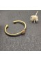 David Yurman Women's Cable Cuff Bracelet 18K Yellow Gold With Champagne Diamond 4mm