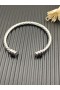 David Yurman Women's Cable Cuff Bracelet Sterling Silver 4mm