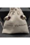 David Yurman Women's Classic Cable Cuff Bracelet Sterling Silver with 18K Yellow Gold and Garnet 7mm