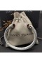 David Yurman Women's Classic Cable Cuff Bracelet Sterling Silver with 18K Yellow Gold and Garnet 7mm