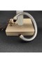 David Yurman Women's Classic Cable Cuff Bracelet Sterling Silver with 18K Yellow Gold and Garnet 7mm
