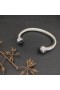 David Yurman Women's Classic Cable Cuff Bracelet Sterling Silver with Black Onyx and Diamonds 7mm
