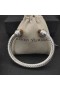 David Yurman Women's Classic Cable Cuff Bracelet Sterling Silver with Champagne Diamonds 7mm