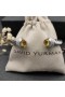 David Yurman Women's Classic Cable Cuff Bracelet Sterling Silver with Citrine and Pavé Diamonds 7mm