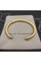 David Yurman Women's Classic Cablespira Cuff Bracelet 18K Yellow Gold with Diamonds 5mm