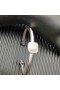 David Yurman Women's Classic Cablespira Station Cuff Bracelet Sterling Silver with Pavé Diamonds 4mm