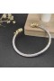 David Yurman Women's Helena Cuff Bracelet Sterling Silver with 18K Yellow Gold and Diamonds 4mm