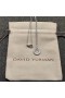 David Yurman Women's Initial Charm Necklace Sterling Silver with Diamond A