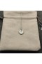 David Yurman Women's Initial Charm Necklace Sterling Silver with Diamond B
