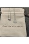 David Yurman Women's Initial Charm Necklace Sterling Silver with Diamond C