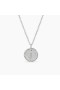 David Yurman Women's Initial Charm Necklace Sterling Silver with Diamond J