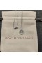David Yurman Women's Initial Charm Necklace Sterling Silver with Diamond J