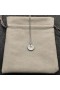 David Yurman Women's Initial Charm Necklace Sterling Silver with Diamond Q