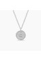 David Yurman Women's Initial Charm Necklace Sterling Silver with Diamond Q