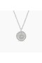 David Yurman Women's Initial Charm Necklace Sterling Silver with Diamond S