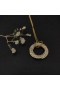 David Yurman Women's Pavé Crossover Pendant Necklace 18K Yellow Gold with Diamonds 30mm