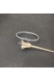 David Yurman Women's Petite Chatelaine Bangle Bracelet Sterling Silver with Purple Diamonds 3mm