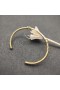 David Yurman Women's Petite Helena Classic Cable Station Cuff Bracelet 18K Yellow Gold with Diamonds 3mm