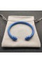 David Yurman Women's Renaissance Classic Cable Cuff Bracelet Dark Blue Aluminum 5mm