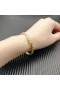 David Yurman Women's Sculpted Cable Bangle Bracelet 18K Yellow Gold with Diamonds 6.2mm
