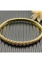 David Yurman Women's Sculpted Cable Bangle Bracelet 18K Yellow Gold with Diamonds 6.2mm