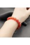 David Yurman Men's Spiritual Beads Bracelet Sterling Silver with Red Onyx 8mm