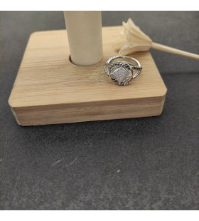 David Yurman Infinity Ring Sterling Silver with Diamonds 13mm
