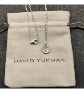 David Yurman Initial Charm Sterling Silver with Diamond H