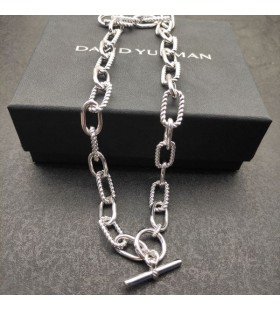 David Yurman Women's Madison Toggle Chain Necklace Sterling Silver 11mm