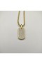 David Yurman Chevron Tag Ouro Amarelo 18K com Diamantes 35mm