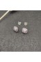 David Yurman Petite Albion Brincos de Prata Esterlina com Pavé de Diamantes 5mm