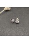 David Yurman Petite Albion Brincos de Prata Esterlina com Pavé de Diamantes 5mm