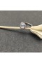 David Yurman Petite Chatelaine Anel de Prata com Diamantes Pavé 7mm