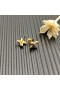 David Yurman Petite X Brincos de Ouro Amarelo 18K com Diamantes 8,4 mm