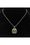 David Yurman Mulheres Albion Pingente de Prata com Peridoto e Diamantes 15mm