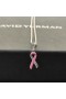 David Yurman Mulheres do Cabo Colecionáveis Fita Colar Pingente de Prata com Esmalte Rosa de 24,4 mm
