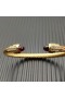 David Yurman das Mulheres Clássico Cabo Bracelete de Ouro Amarelo 18K com Diamantes Vermelhos 5mm